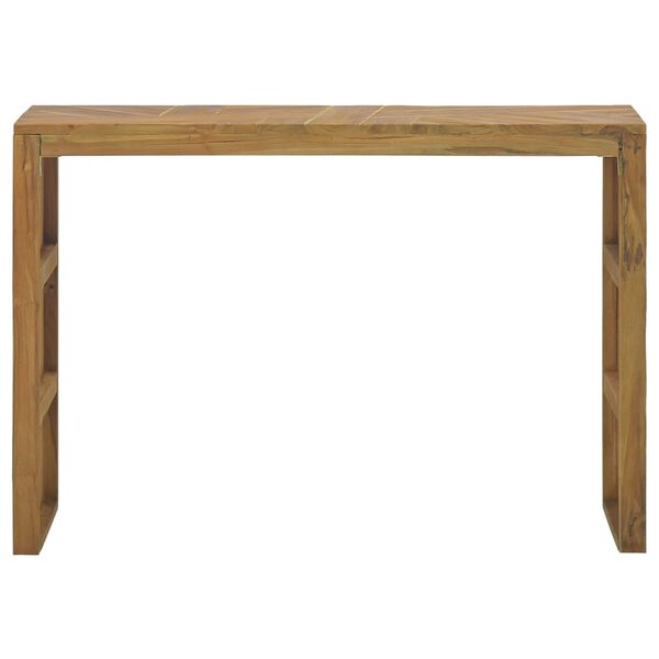 vidaXL Table console 110x35x75 cm bois de teck solide
