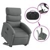 vidaXL Fauteuil inclinable électrique gris foncé tissu