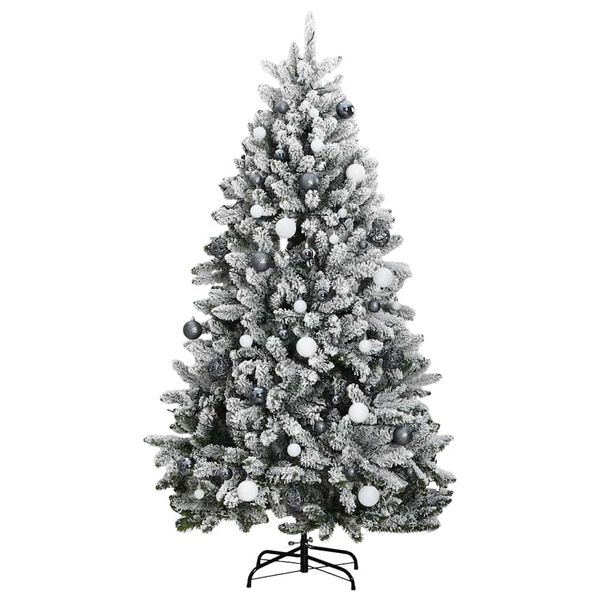 vidaXL Sapin de No&euml;l artificiel articul&eacute; 300 LED et boules 180 cm