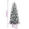 vidaXL Sapin de Noël artificiel 150 LED et neige floquée 150 cm