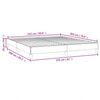 vidaXL Cadre de lit gris clair 152x203 cm tissu