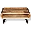 vidaXL Table basse Bois de manguier brut 90x55x39 cm