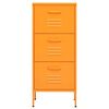 vidaXL Armoire de rangement Jaune moutarde 42,5x35x101,5 cm Acier