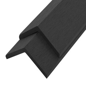 vidaXL Cornière de terrasse 5 pcs WPC 170 cm Noir