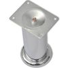 vidaXL 4 pcs Pieds ronds de canap&eacute; Chrome 180 mm