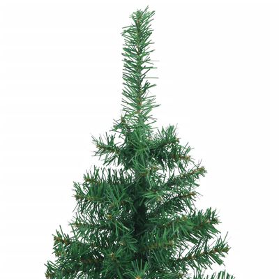 vidaXL Sapin de Noël artificiel d'angle Vert 120 cm PVC