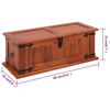 vidaXL Coffre de rangement 60x25x22 cm Bois d'acacia solide
