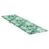 vidaXL Coussin de chaise longue motif de feuilles tissu oxford