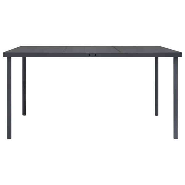 vidaXL Mobilier de salle à manger d'extérieur 5 pcs Acier