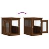 vidaXL Meuble de cage pour chiens chêne marron 45x62x59 cm