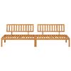 vidaXL Canap&eacute;s centraux palette de jardin 2 pcs bois massif d'acacia