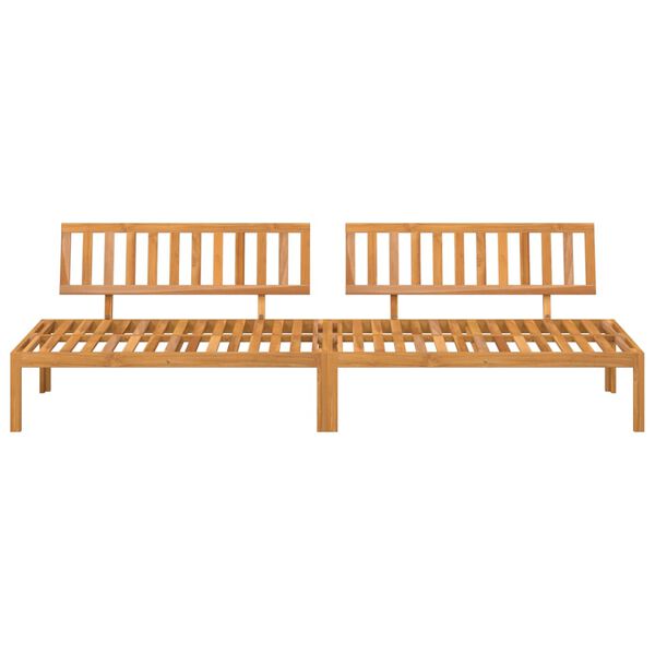 vidaXL Canap&eacute;s centraux palette de jardin 2 pcs bois massif d'acacia