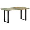 vidaXL Table de salle &agrave; manger 160x80x75cm Bois de r&eacute;cup&eacute;ration massif