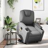 vidaXL Fauteuil inclinable de massage &eacute;lectrique gris similicuir