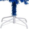 vidaXL Sapin de No&euml;l artificiel pr&eacute;-&eacute;clair&eacute; et support bleu 240 cm PVC