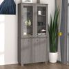 vidaXL Buffet HAMAR Bois massif de pin Gris clair