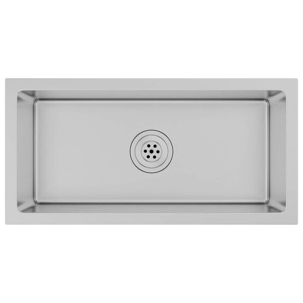 vidaXL Évier de cuisine fait main Acier inoxydable