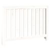 vidaXL Cache-radiateur Blanc 108,5x19x84 cm Bois massif de pin