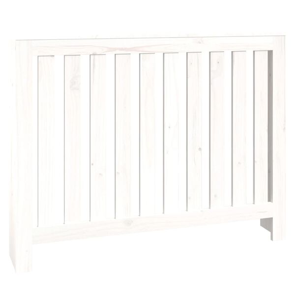 vidaXL Cache-radiateur Blanc 108,5x19x84 cm Bois massif de pin