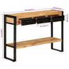 vidaXL Table console 110x30x76 cm Bois de manguier solide