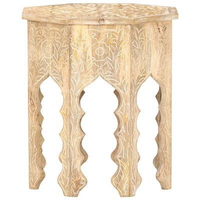 vidaXL Table d'appoint Ø48 cm Bois de manguier massif