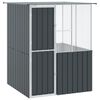 vidaXL Cage pour oiseaux Anthracite 154 x 154 x 200 cm Acier galvanisé