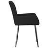vidaXL Chaises &agrave; manger lot de 2 noir tissu
