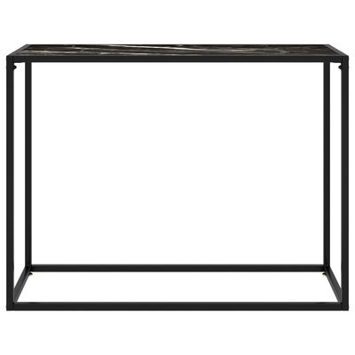 vidaXL Table console Noir 100x35x75 cm Verre trempé