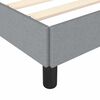 vidaXL Cadre de lit gris clair 137x190 cm tissu