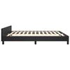 vidaXL Cadre de lit sans matelas noir king similicuir
