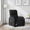 vidaXL Fauteuil inclinable de massage &eacute;lectrique noir tissu microfibre