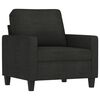 vidaXL Fauteuil Noir 60 cm Tissu