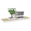 vidaXL &Eacute;tag&egrave;res flottantes 4 pcs ch&ecirc;ne et blanc 80x23,5x3,8 cm MDF