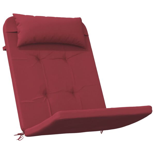 vidaXL Coussins de chaise adirondack lot de 2 rouge bordeaux