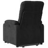 vidaXL Fauteuil inclinable de massage électrique noir tissu microfibre