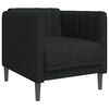 vidaXL Fauteuil noir tissu