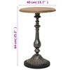 vidaXL Table d'appoint Bois de sapin massif 40 x 64 cm Marron