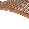 vidaXL Chaise longue pliable Bois de teck solide