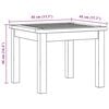 vidaXL Table basse de jardin 45x45x36 cm Bois solide d'acacia