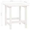 vidaXL Chaise de jardin Adirondack avec pouf et table Sapin Blanc