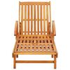 vidaXL Chaises longues lot de 2 avec coussins Bois d'acacia solide