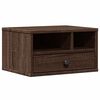 vidaXL Support d'imprimante ch&ecirc;ne marron 40x32x22,5 cm bois ing&eacute;nierie