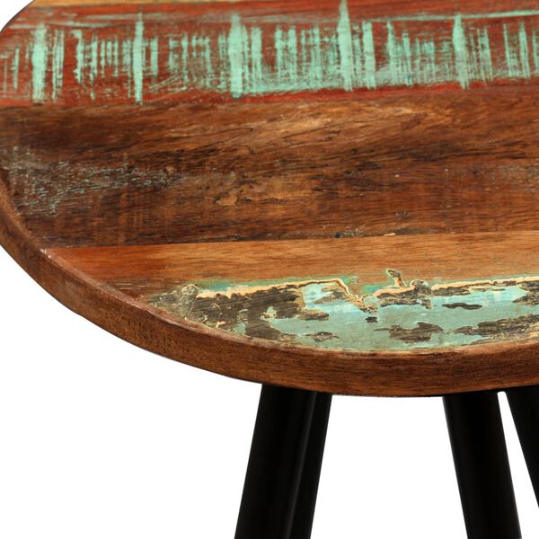 vidaXL Tabourets de bar lot de 2 bois massif de r&eacute;cup&eacute;ration