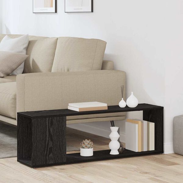 vidaXL Ensemble meuble TV Noir 100 x 24 x 63 cm Bois d'ing&eacute;nierie
