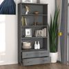 vidaXL Buffet HAMAR Bois massif de pin Gris foncé