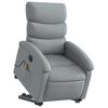vidaXL Fauteuil inclinable de massage électrique gris clair tissu