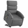 vidaXL Fauteuil inclinable de massage &eacute;lectrique gris fonc&eacute; tissu