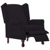 vidaXL Fauteuil inclinable noir tissu