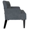 vidaXL Banc Chesterfield Gris foncé 112 x 65.5 x 75 cm Velours