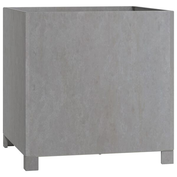 vidaXL Jardini&egrave;res avec pieds 2 pcs Rouill&eacute; 50x50x50 cm Acier corten